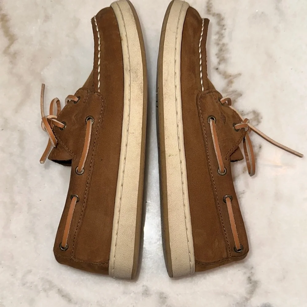 Sperry Brown Leather Boat Shoes Classic‎ Design